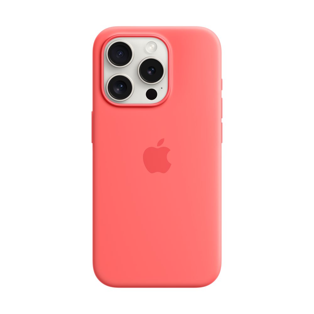 Apple iPhone 15 Pro Silicone Case with MagSafe - Guava