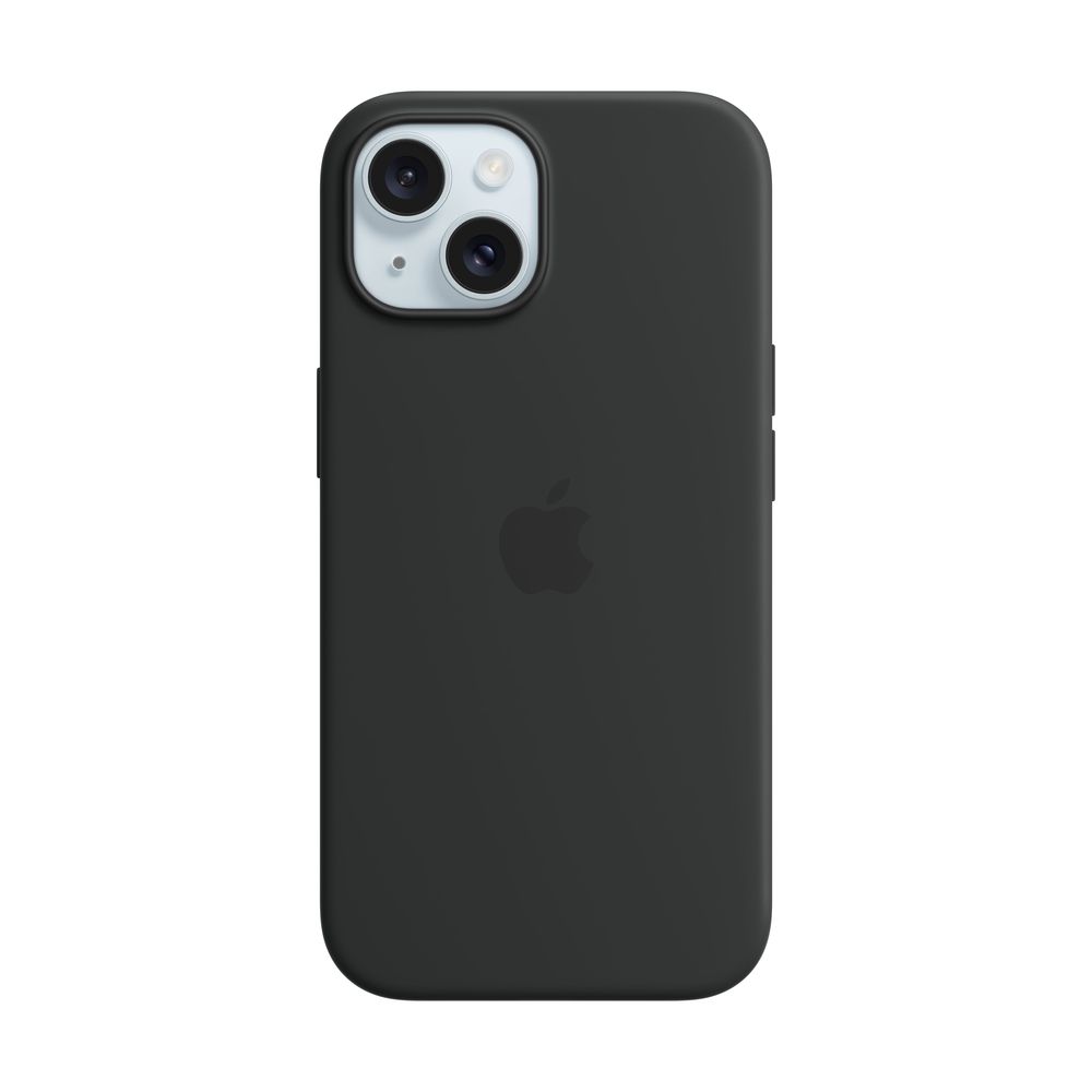 Apple iPhone 15 Silicone Case with MagSafe - Black