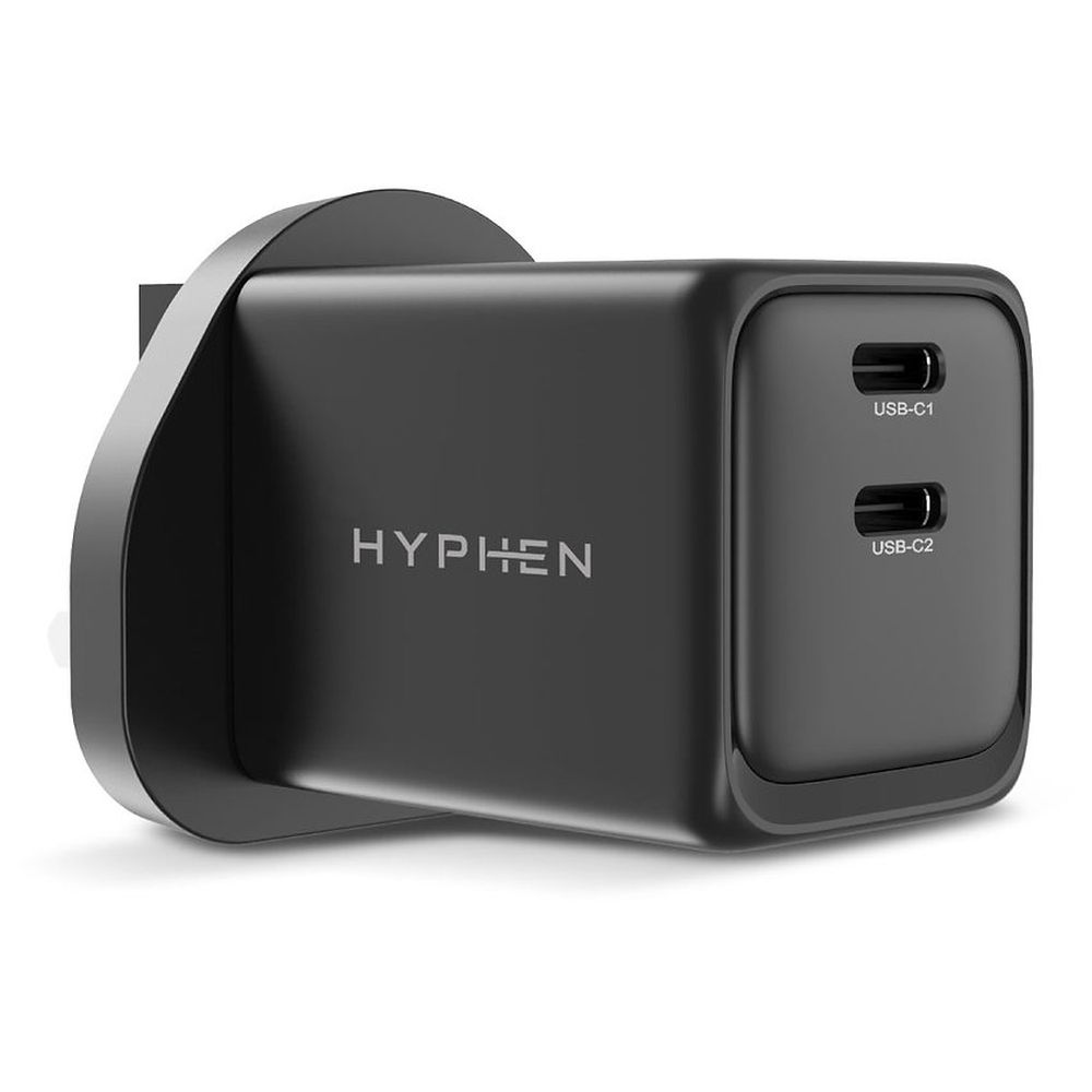 HYPHEN Gan Adaptor 45W - Black (UK Plug)