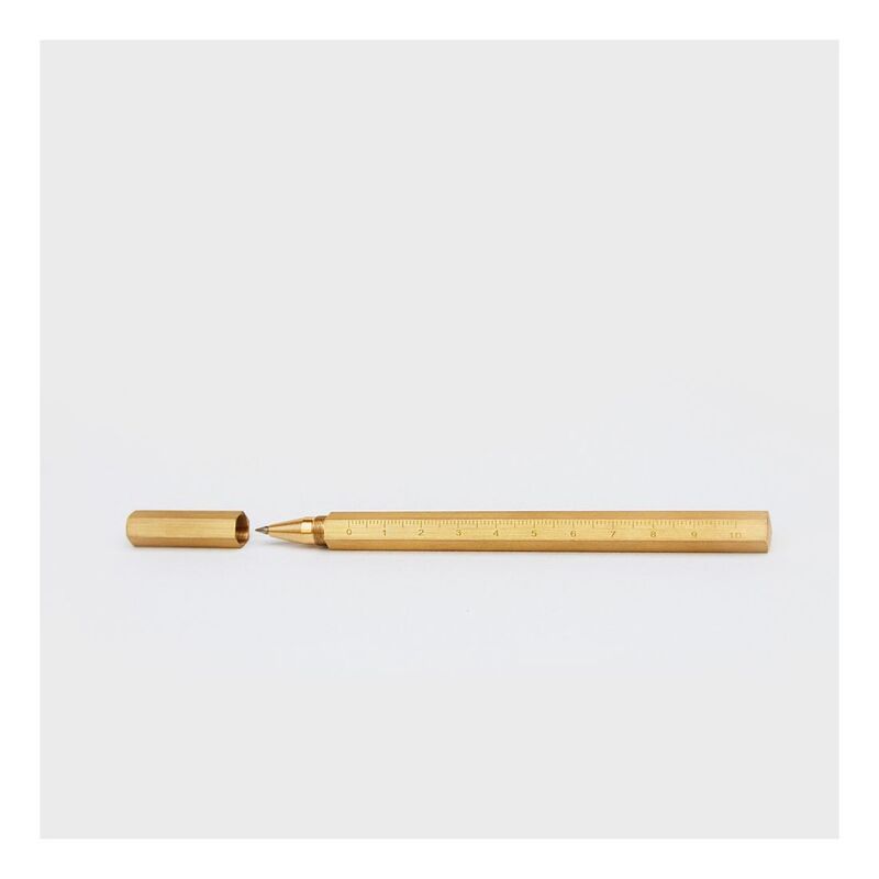 Good Design Works Hexagonal Brass Pen