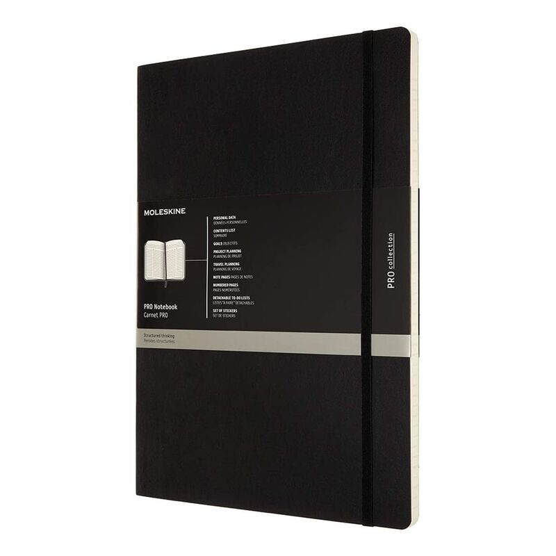 Moleskine Pro Soft Notebook XL - Black Moleskine Pro Soft Notebook XL - Black