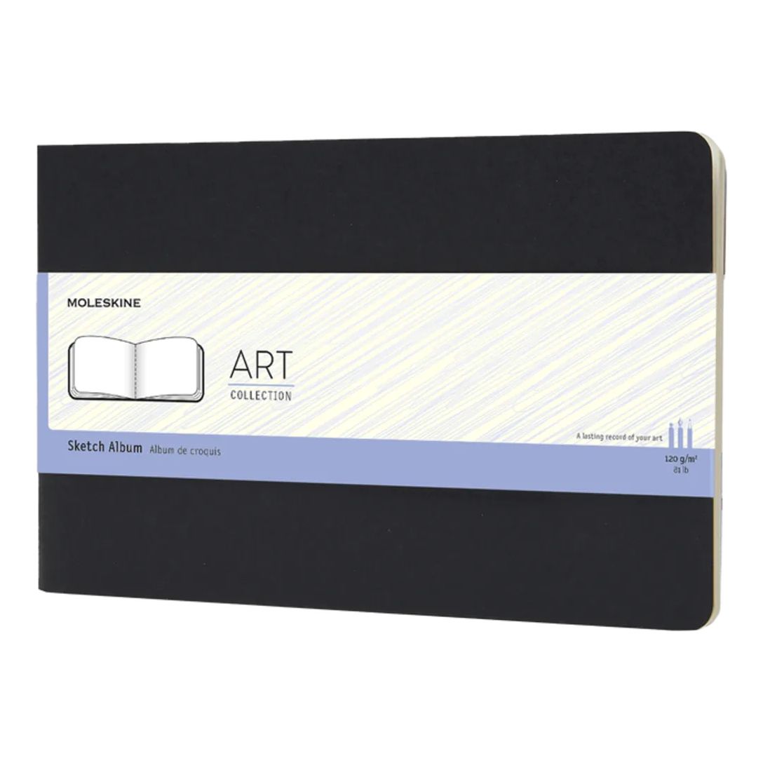 Moleskine Art Plus Cahier Sketch Large Album - Black (13 x 21cm)
