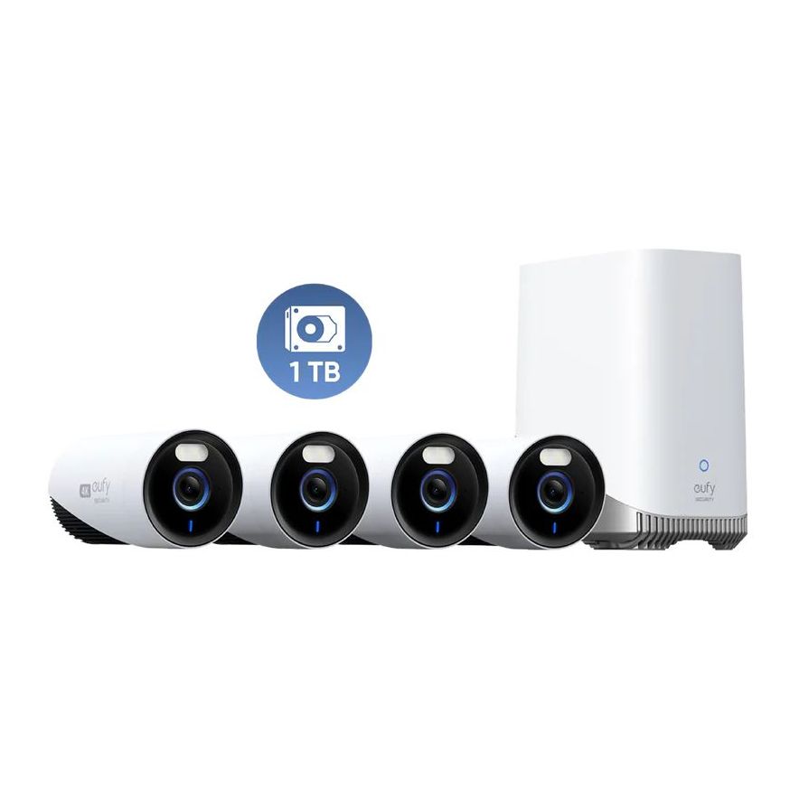 Eufy eufyCam E330 (Professional) 4-Cam Kit - White