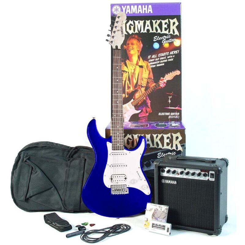 Yamaha EG-112GP Electric Guitar Starter Pack Metallic Blue Yamaha EG-112GP Electric Guitar Starter Pack Metallic Blue