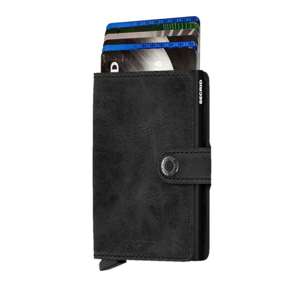 Secrid Miniwallet - Vintage Leather - Black