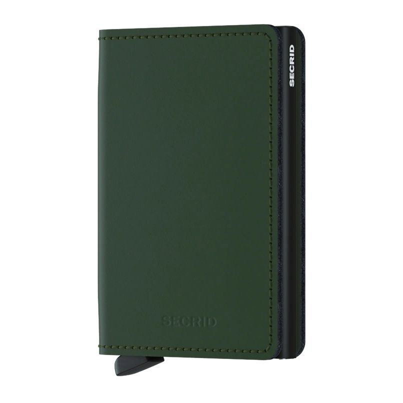 Secrid Slimwallet - Matte Leather - Green/Black