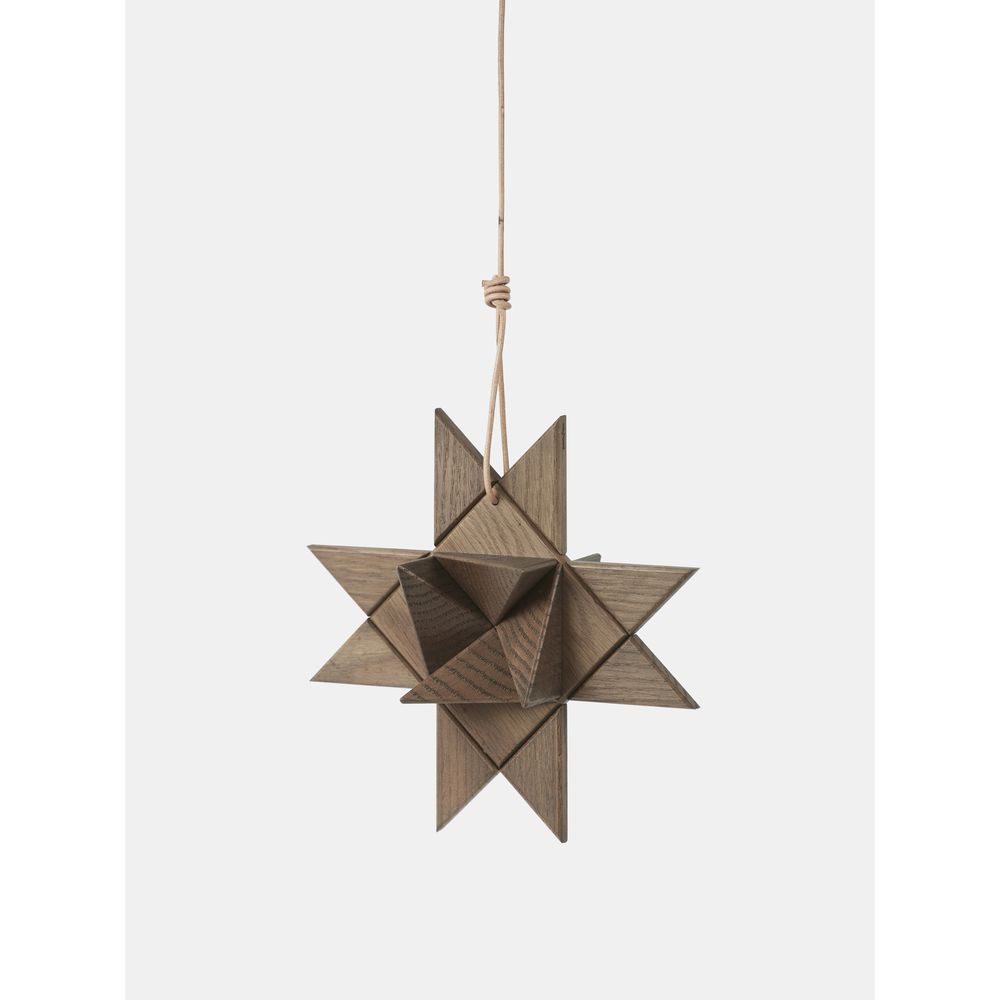 Boyhood Frobel Star Hanging Oak Smoked Wood Display Figure (8.4cm)