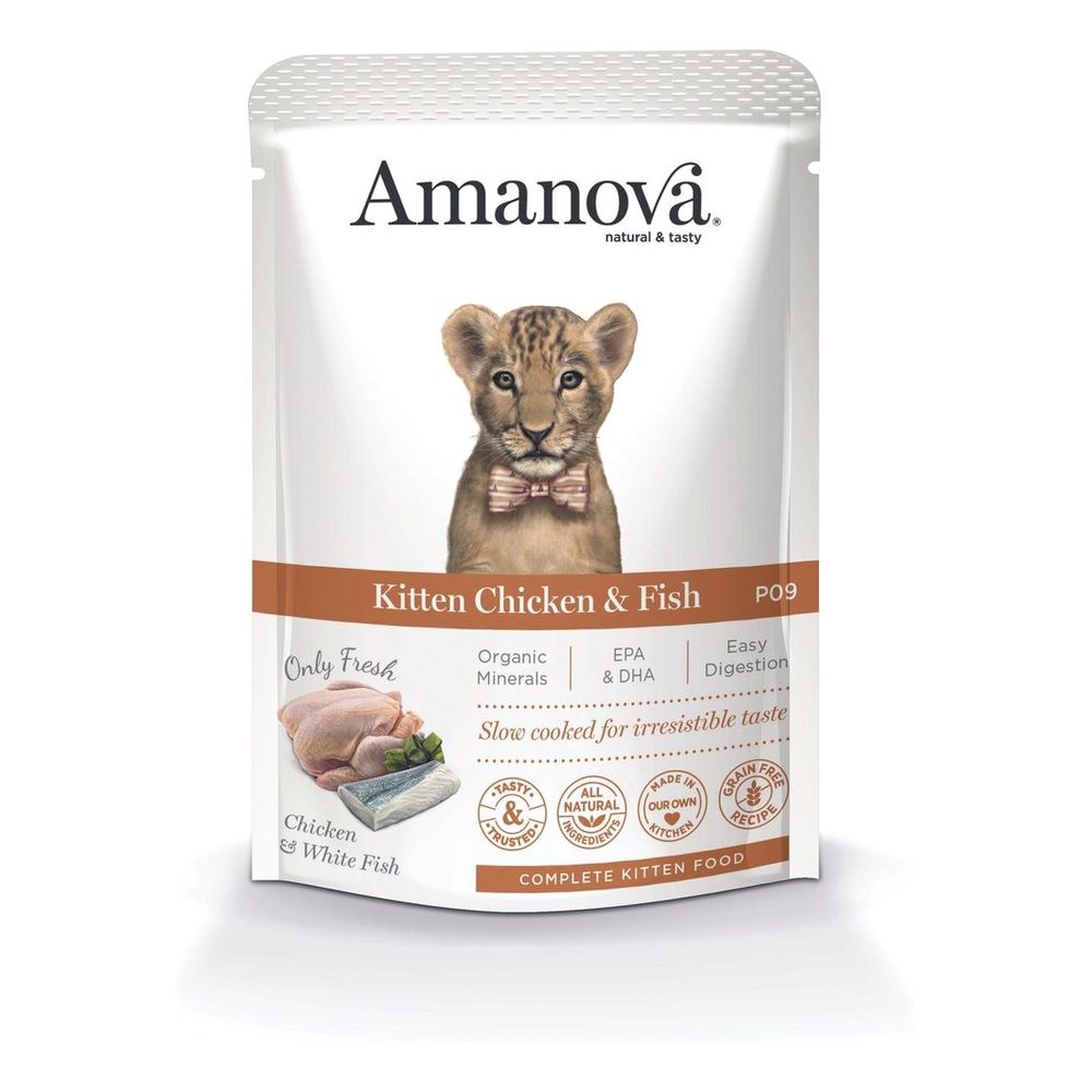 Amanova Wet Kitten Chicken & Fish - 85g