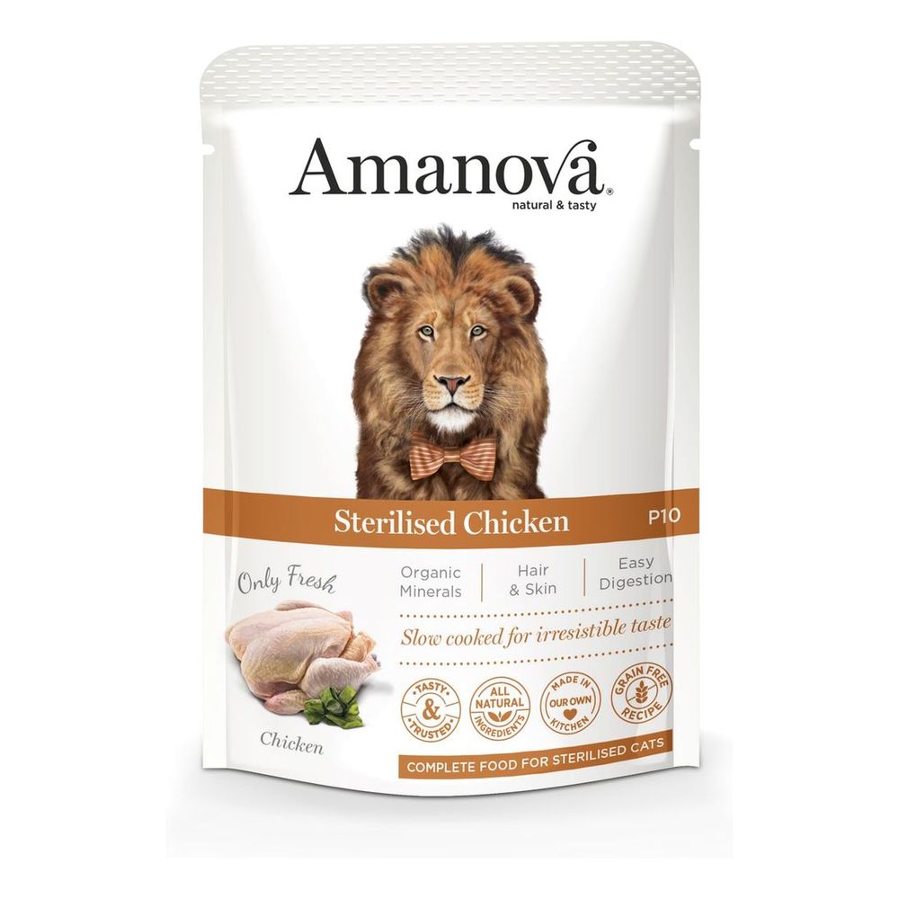 Amanova Wet Cat Sterilised Chicken - 85g