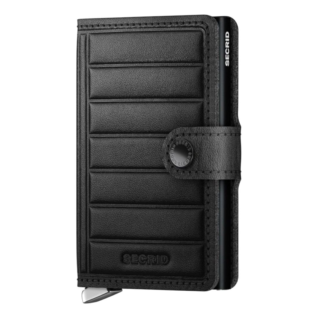 Secrid Miniwallet - Emboss Leather (Lines) - Black