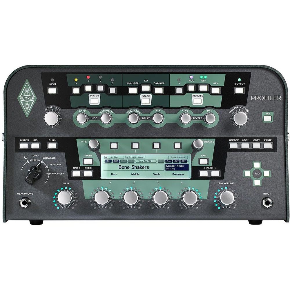 Kemper KEMPER-HEAD-BLK Profiler Head - Solid State Preamp - Black