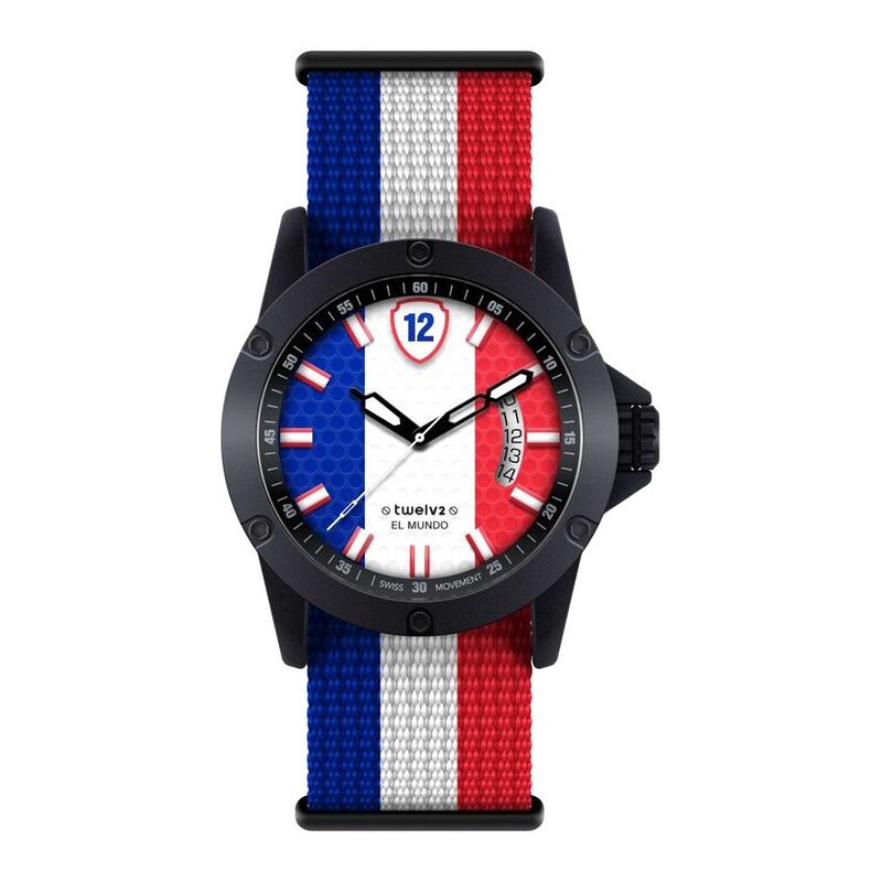 Twelve WFRA1M France Themed Unisex Wristwatch - Medium - 39mm