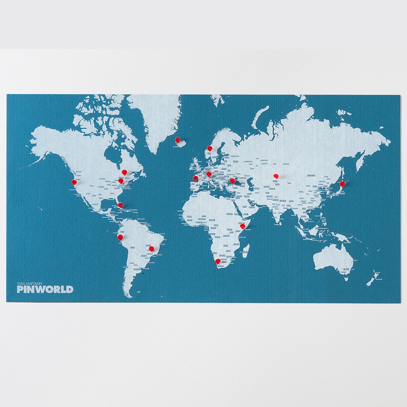 Palmor Pin World Light Blue Map | Palomar