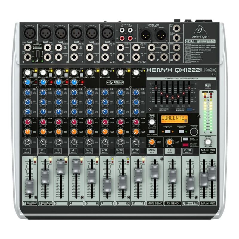 Behringer Xenyx QX1222USB Audio Mixer