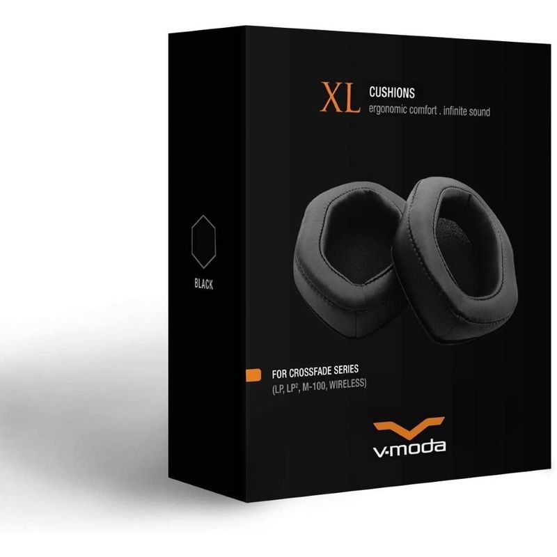 V-MODA XL Cushions for Over-Ear Headphones - Black