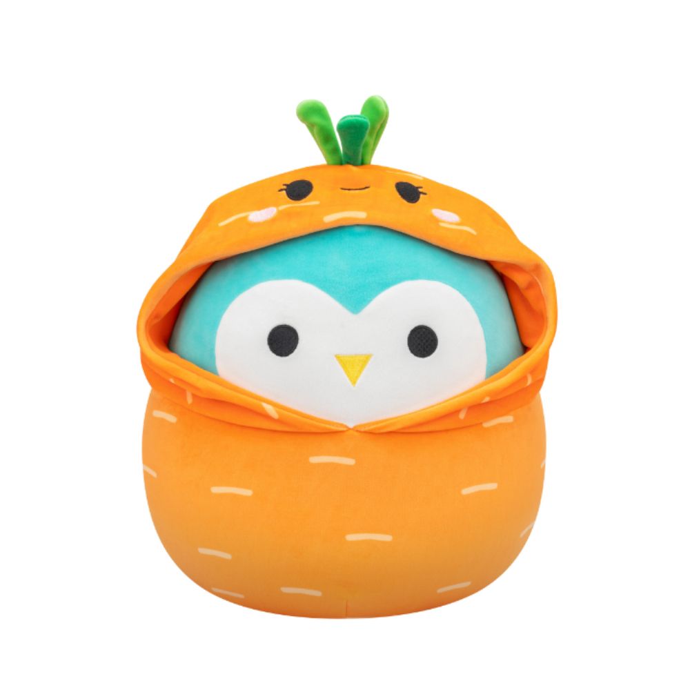 Squishmallows Winston The Teal Owl In Caroleena Outfit 12-Inch Plush Toy