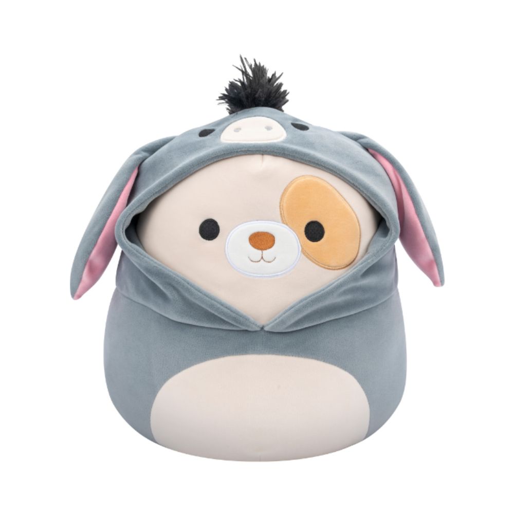 Squishmallows Harris The Brown Dog In Jason Outfit 12-Inch Plush Toy