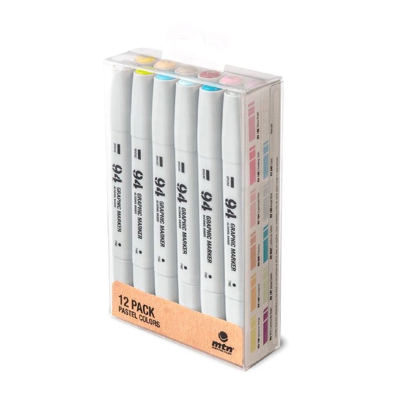 Montana Colors MTN 94 Graphic Markers Pastel (Set of 12)