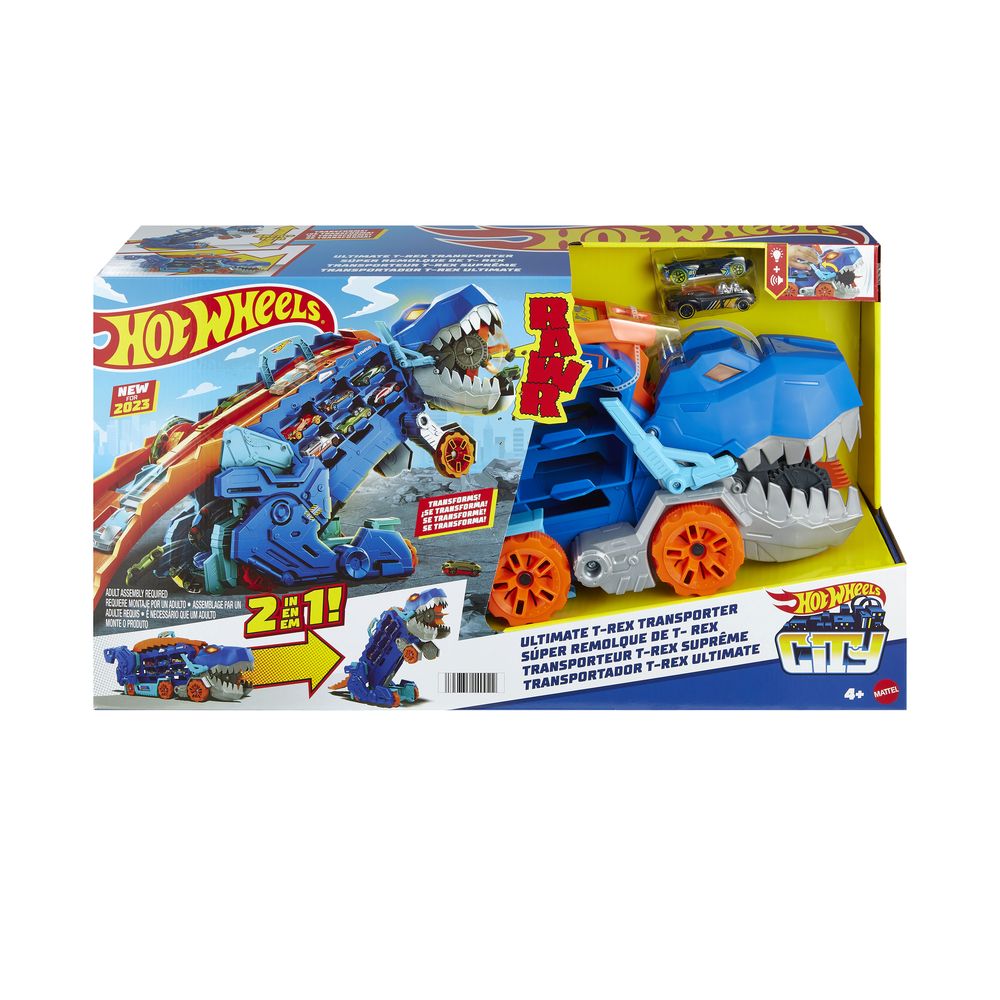 Hot Wheels City Ultimate T-Rex Transporter Playset