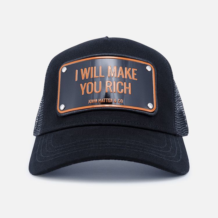 John Hatter & Co I Will Make You Rich Unisex Cap Black