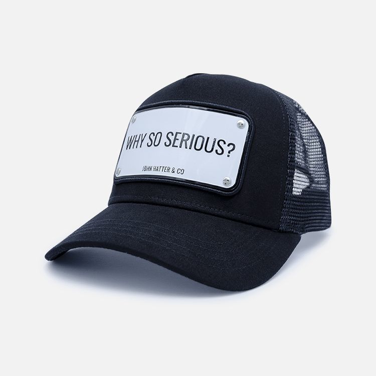 John Hatter & Co Why So Serious Unisex Cap Black John Hatter & Co Why So Serious Unisex Cap Black