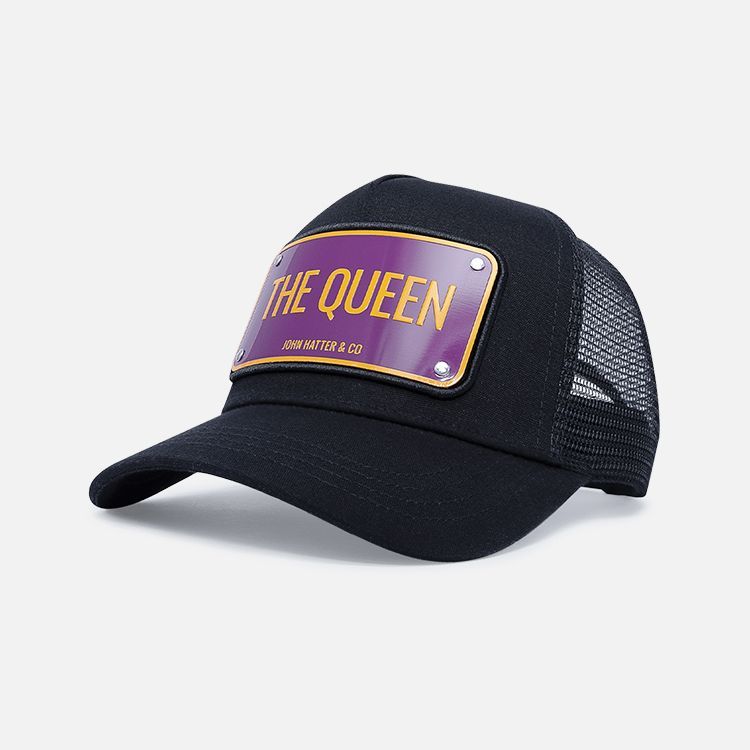 John Hatter & Co The Queen Unisex Cap Black John Hatter & Co The Queen Unisex Cap Black