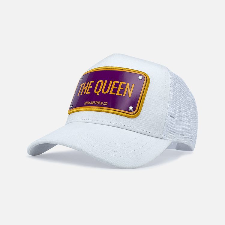 John Hatter & Co The Queen Unisex Cap White John Hatter & Co The Queen Unisex Cap White