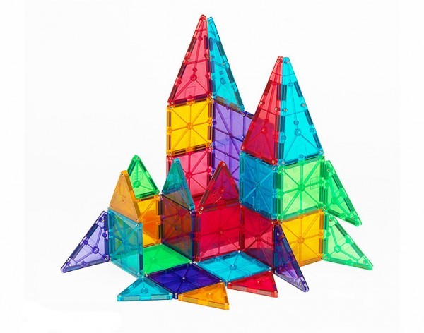 Magna-Tiles Clear Colors 32 Piece Magnetic Building Set