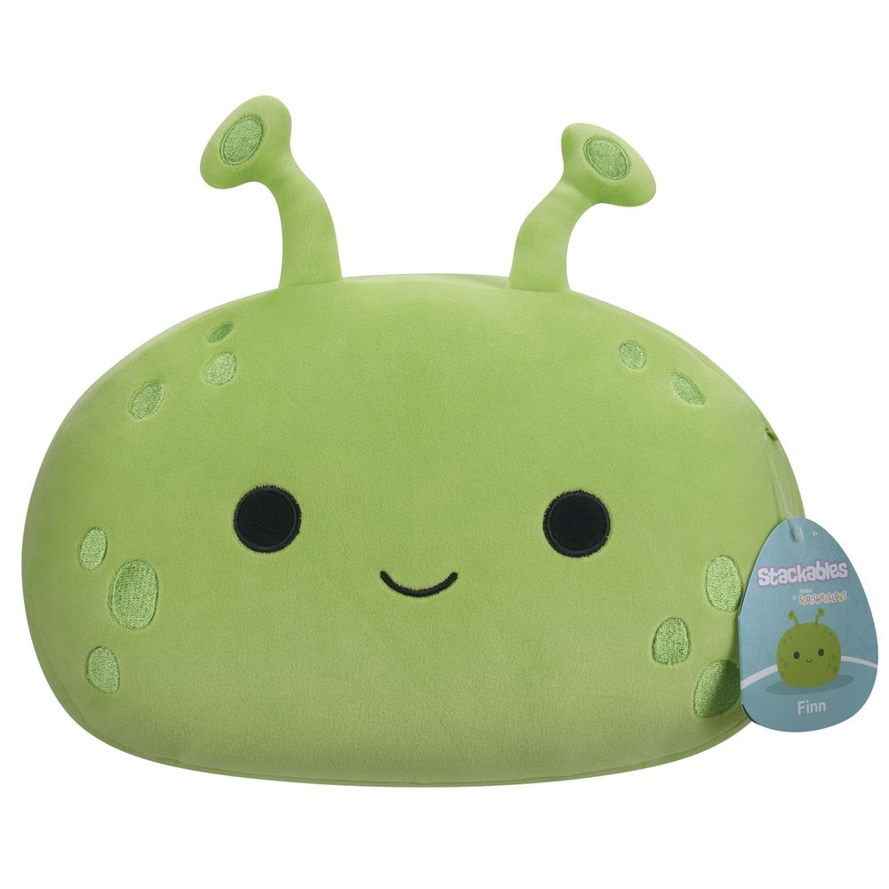 Squishmallows Finn The Green Alien Stackables 12 Inch Plush