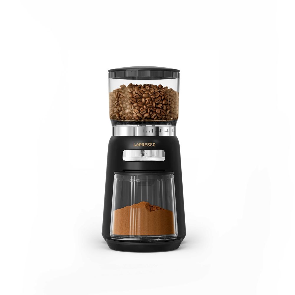 LePresso High Performance Coffee Bean Grinder - Black