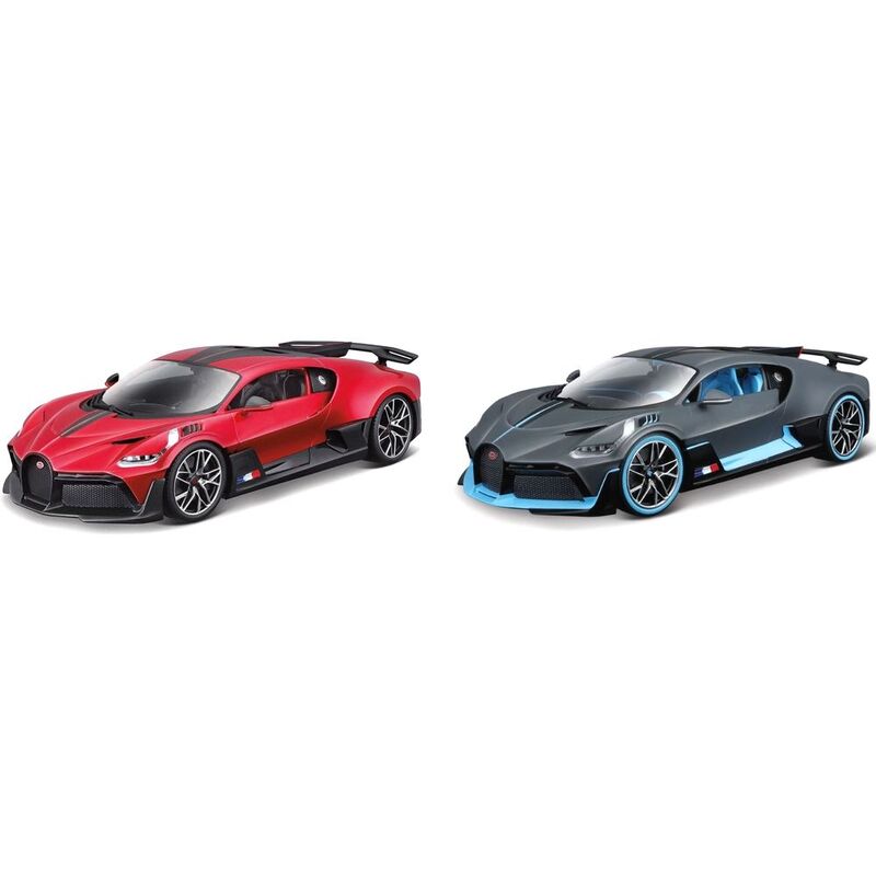 BBurago Bugatto Divo 1.18 Scale Model Car - Matt Grey/Blue or Red/Black (Assortment - Includes 1) BBurago Bugatto Divo 1.18 Scale Model Car - Matt Grey/Blue or Red/Black (Assortment - Includes 1)