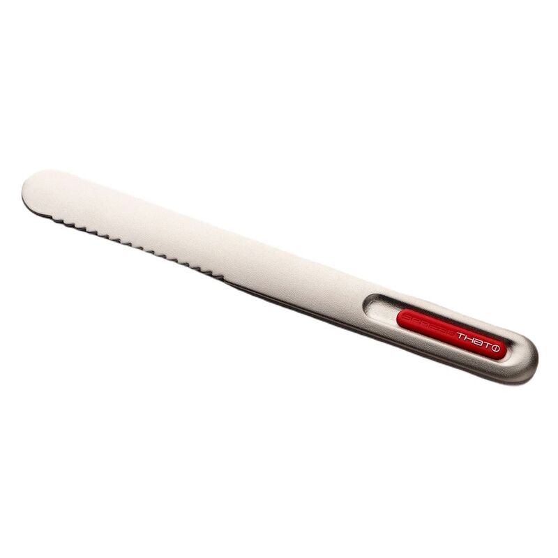 Spreadthat II Wave Butter Knife Silver/Red Insert