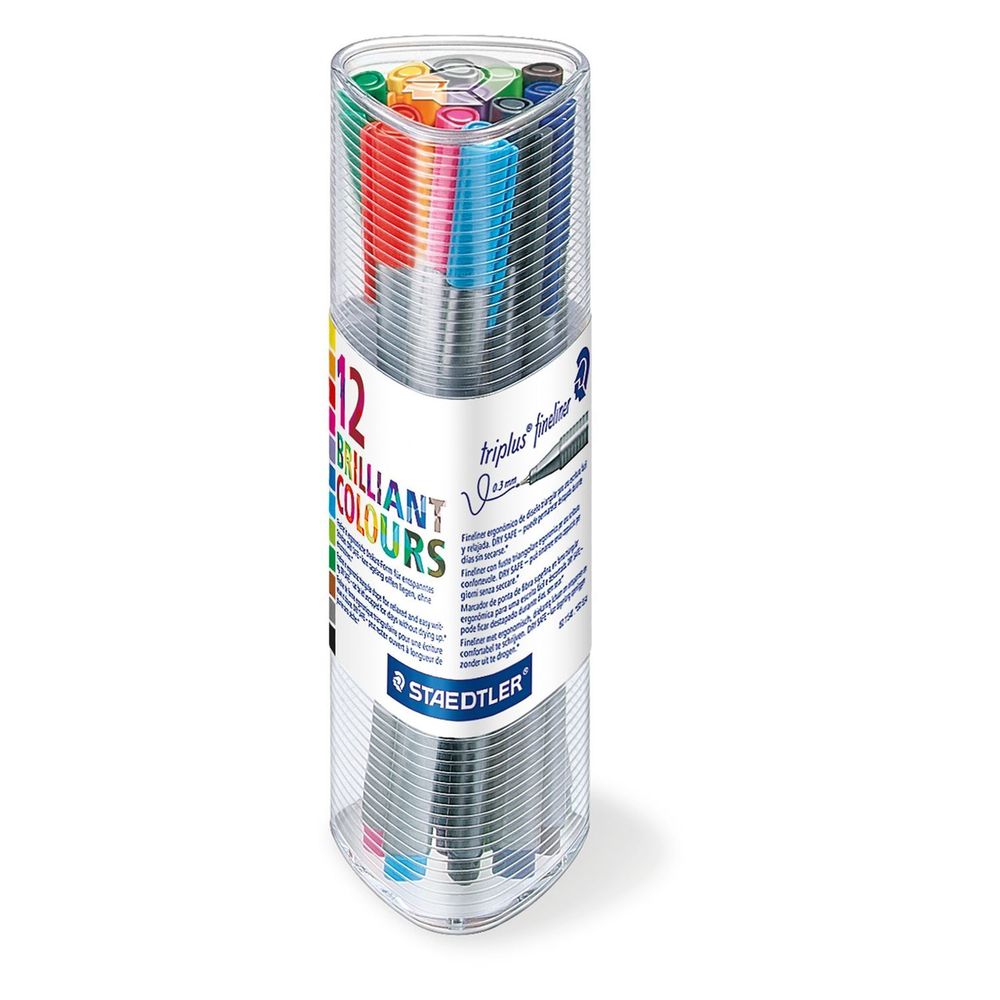 Staedtler Triplus Fineliner Pens (Set of 12)