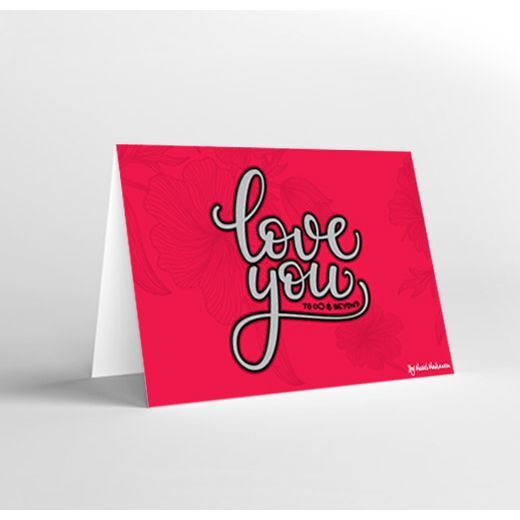 Mukagraf Love You To Infinity & Beyond Greeting Card (17 x 11.5cm) Mukagraf Love You To Infinity & Beyond Greeting Card (17 x 11.5cm)