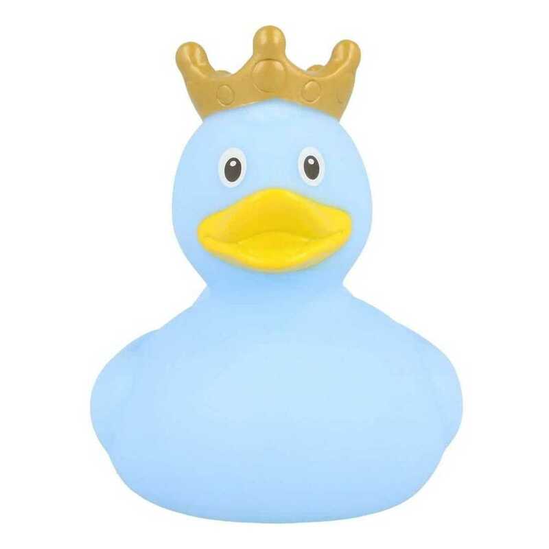 Lilalu Mini Blue Rubber Duck with Crown