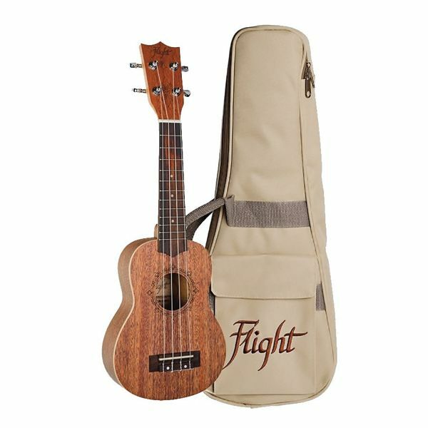 Flight DUS321 Mahogany Soprano Ukulele with Bag Flight DUS321 Mahogany Soprano Ukulele with Bag
