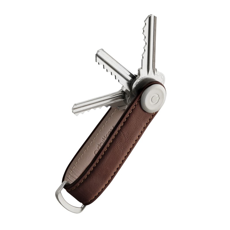 Orbitkey 2.0 Leather Key Organizer Espresso/Brown