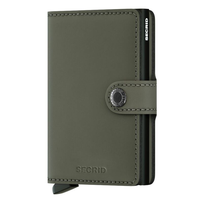 Secrid Miniwallet - Matte Leather - Green/Black