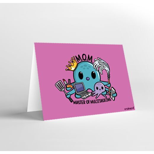 Mukagraf Mom Master Of Multitasking Greeting Card (17 x 11.5cm) Mukagraf Mom Master Of Multitasking Greeting Card (17 x 11.5cm)