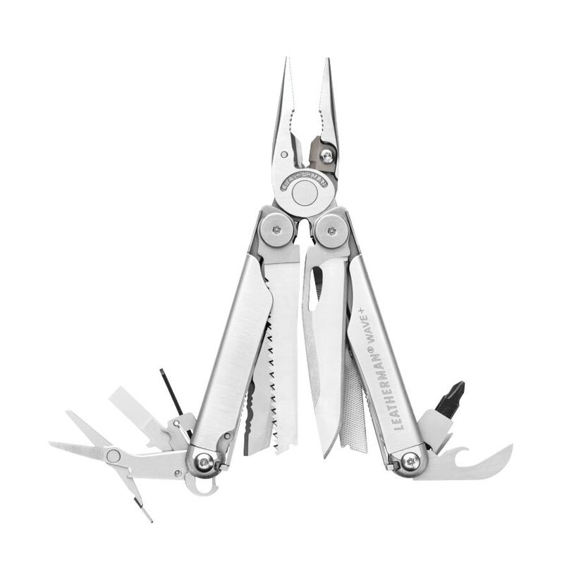 Leatherman Wave+ Stainless Steel Multi-Tool Pocket Knife