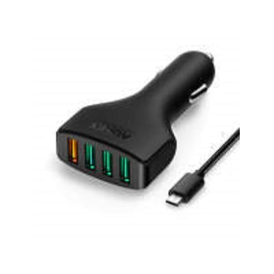 Aukey CC-T9 Black 4 Port 54W Car Charger