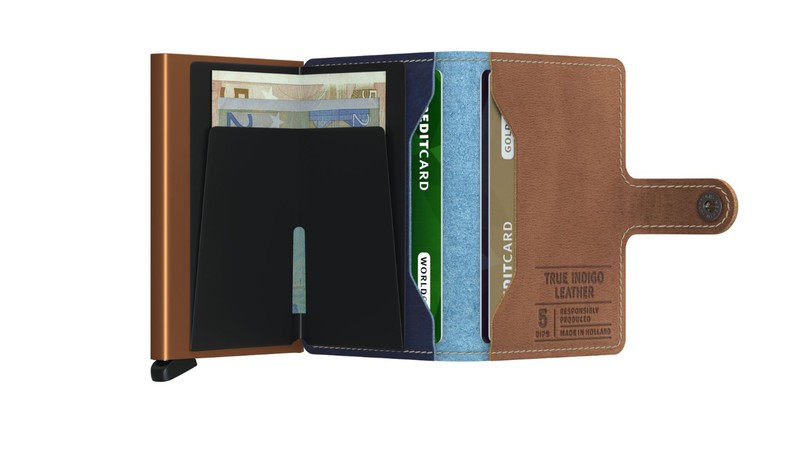 Secrid Slimwallet - Indigo 5 Leather - Sand