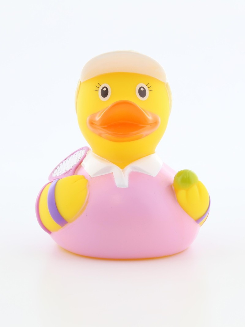 Lilalu Tennis Player Female Rubber Duck