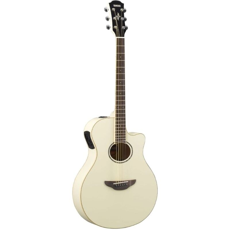 Yamaha APX600 Electric-Acoustic Guitar Vintage White