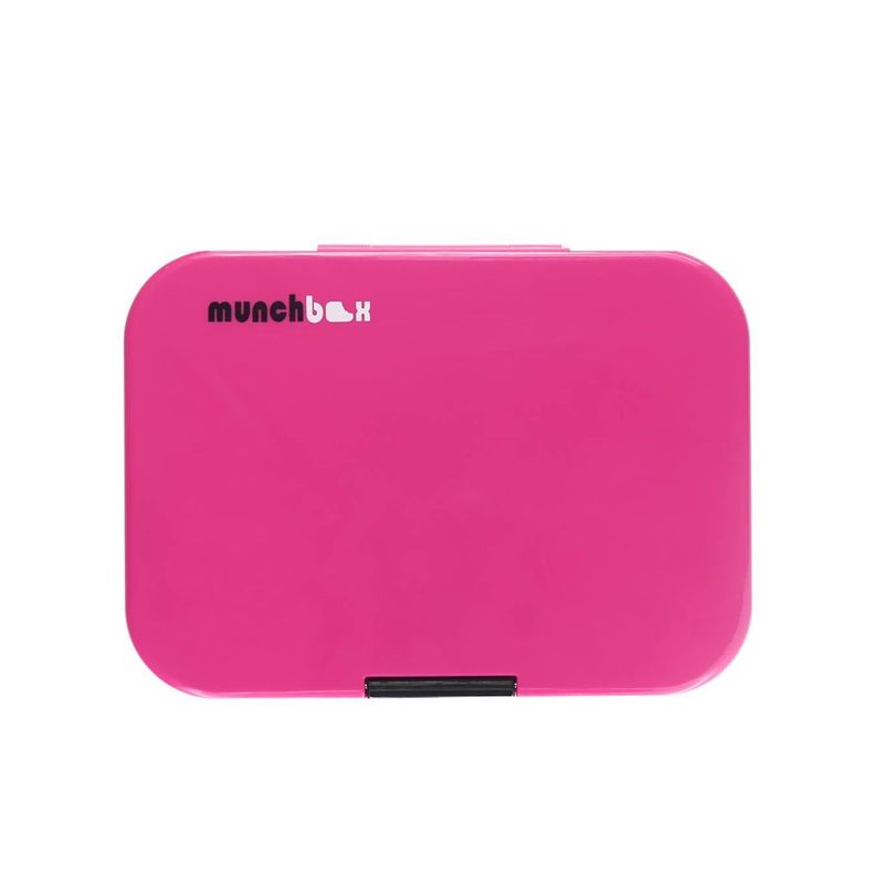 Munchbox Mega4 #Fuschia Tint Pink/Black Lunchbox