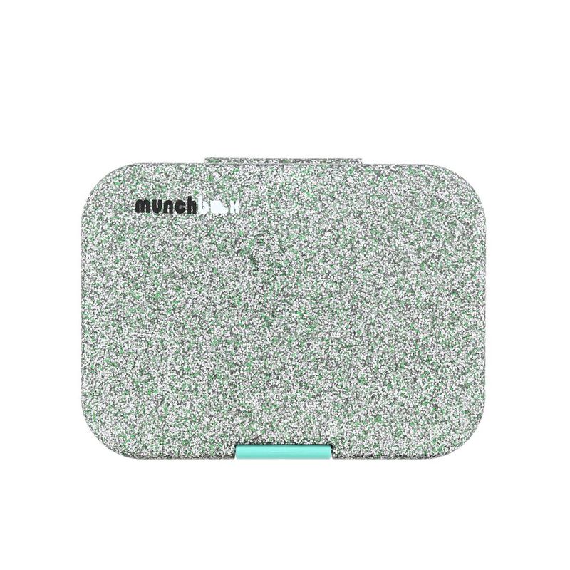 Munchbox Sparkle Aqua Midi5 Artwork Tray Aqua Lunchbox