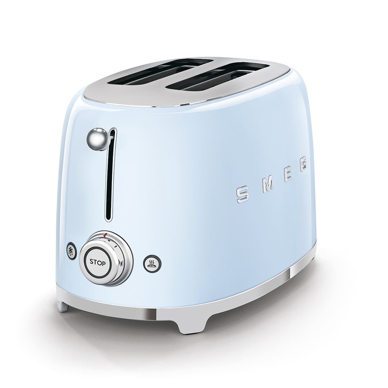 SMEG 2 Slice Toaster 50's Retro Style Pastel Blue