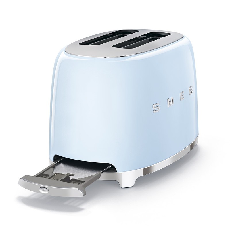 SMEG 2 Slice Toaster 50's Retro Style Pastel Blue