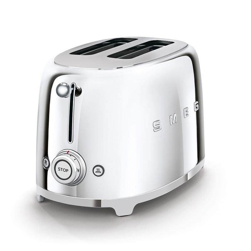 SMEG 2 Slice Toaster 50's Retro Style Chrome