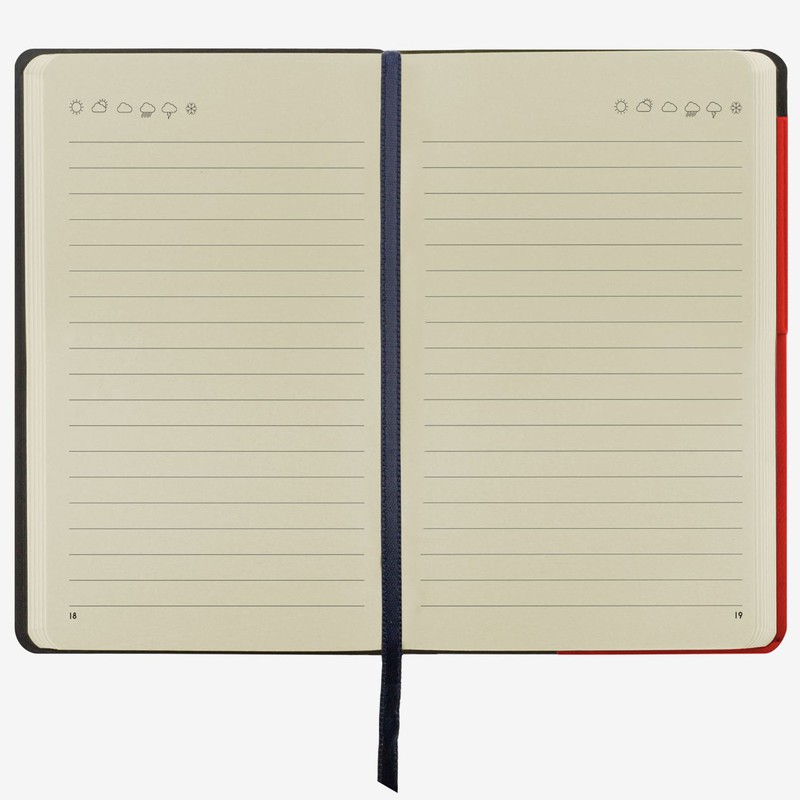 Legami Large Lined Red My Notebook